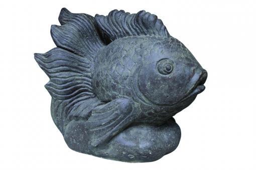 Fisch als Wasserspiel, Kampffisch, 65 cm L Vollguss